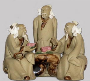 Figurine 3 personnages brut