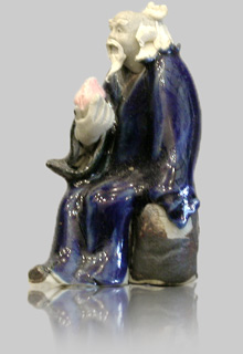 Personnage �maill� en bleu