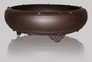 Pot rond brut 200 avec pieds