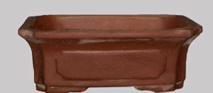 Pot rectangulaire brut
